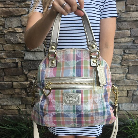 Coach Handbags - Coach Daisy Madras Foldover Crossbody Bag F23541